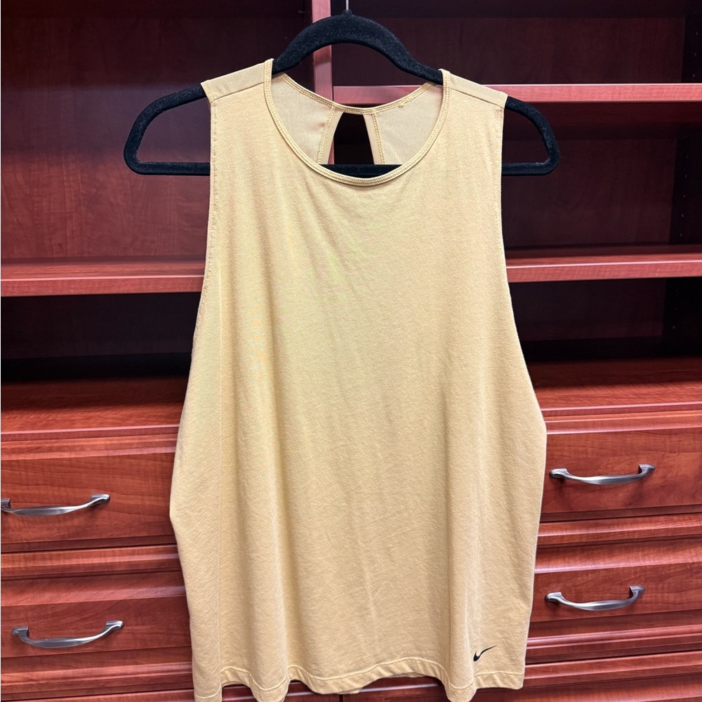 Nike Dark Yellow Nike Workout Top